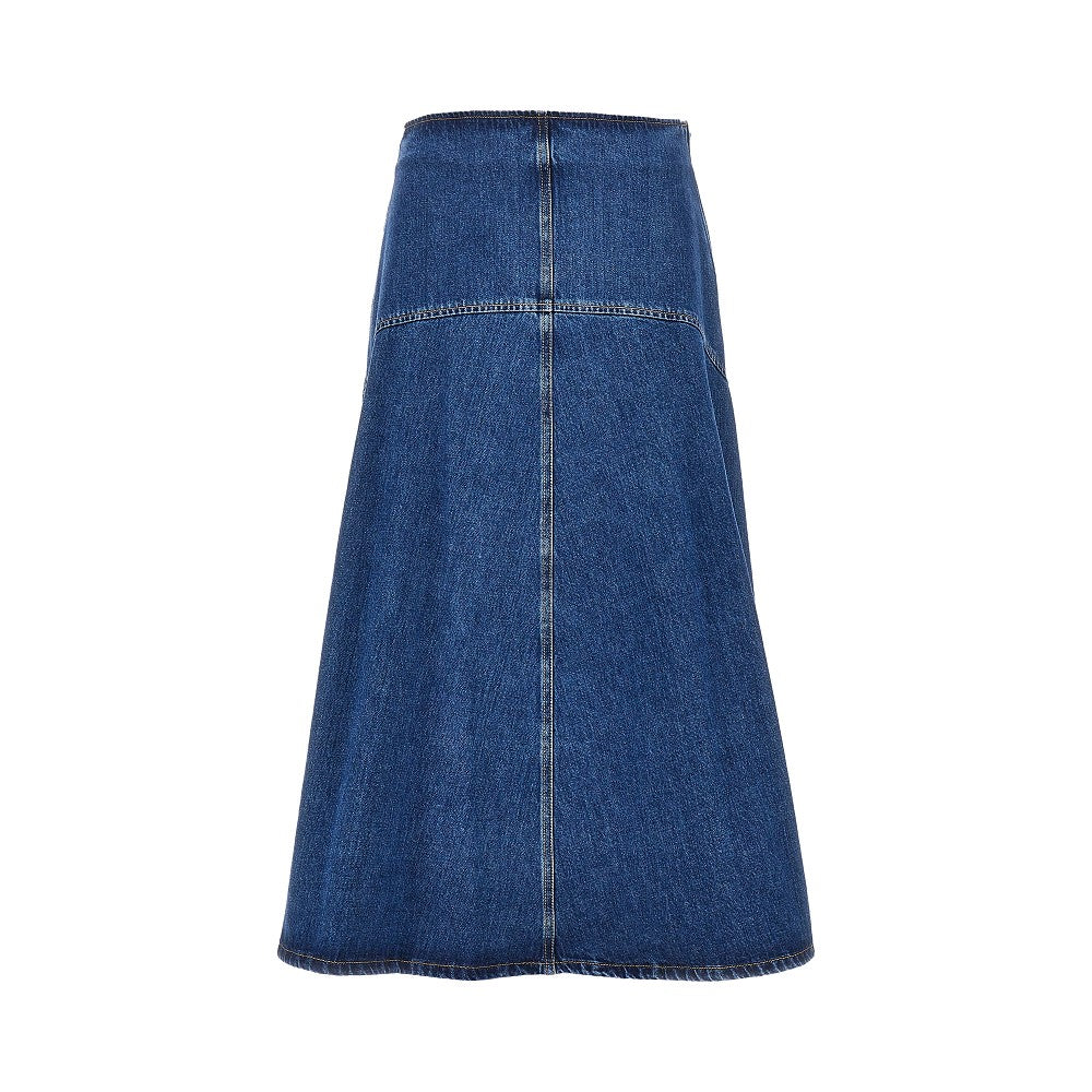 Weekend Max Mara Cotton denim long skirt