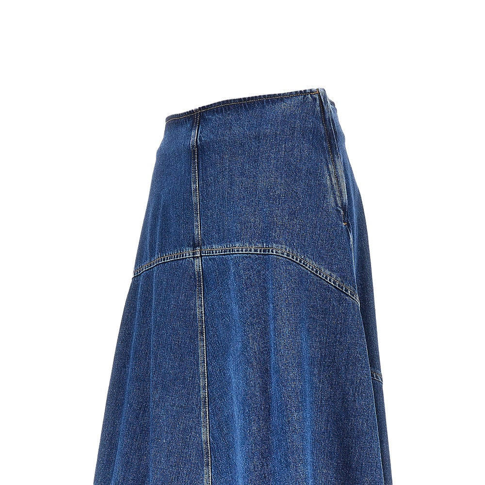 Weekend Max Mara Cotton denim long skirt