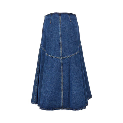 Weekend Max Mara Cotton denim long skirt