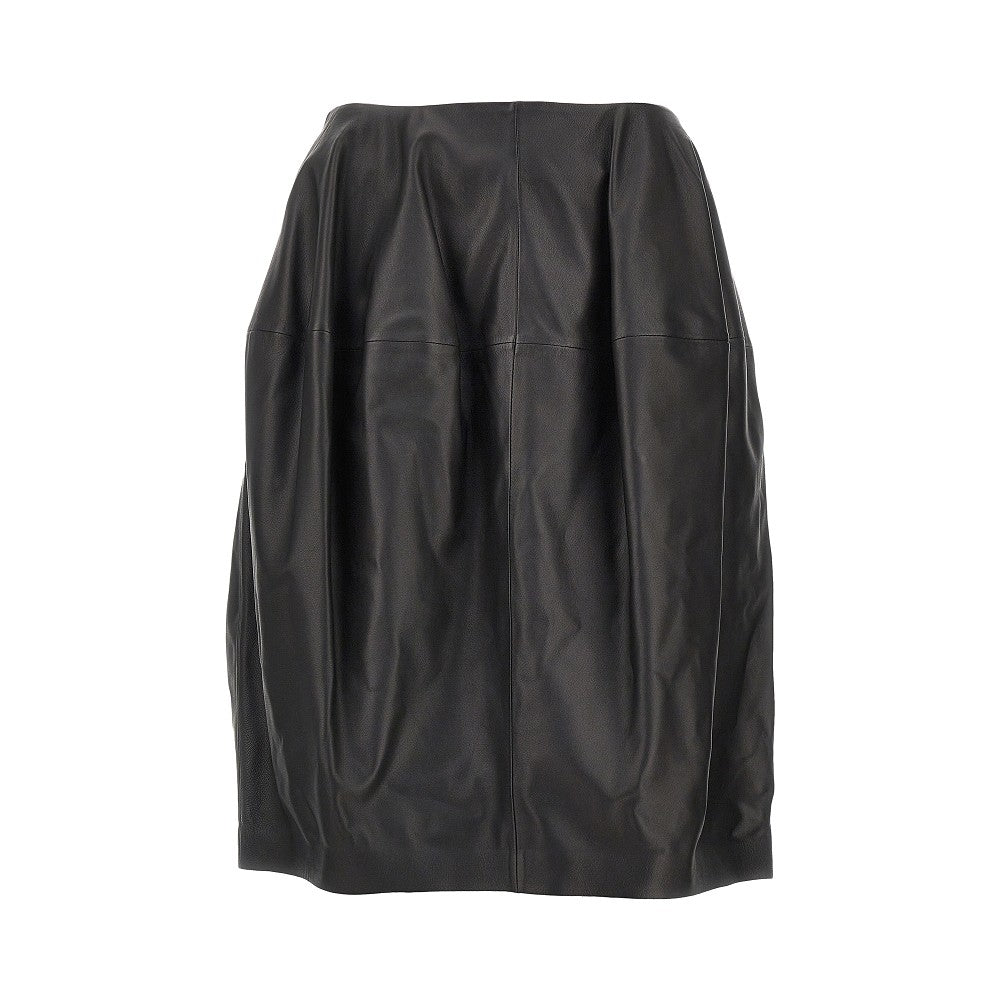 TOTEME Nappa leather knee-length skirt