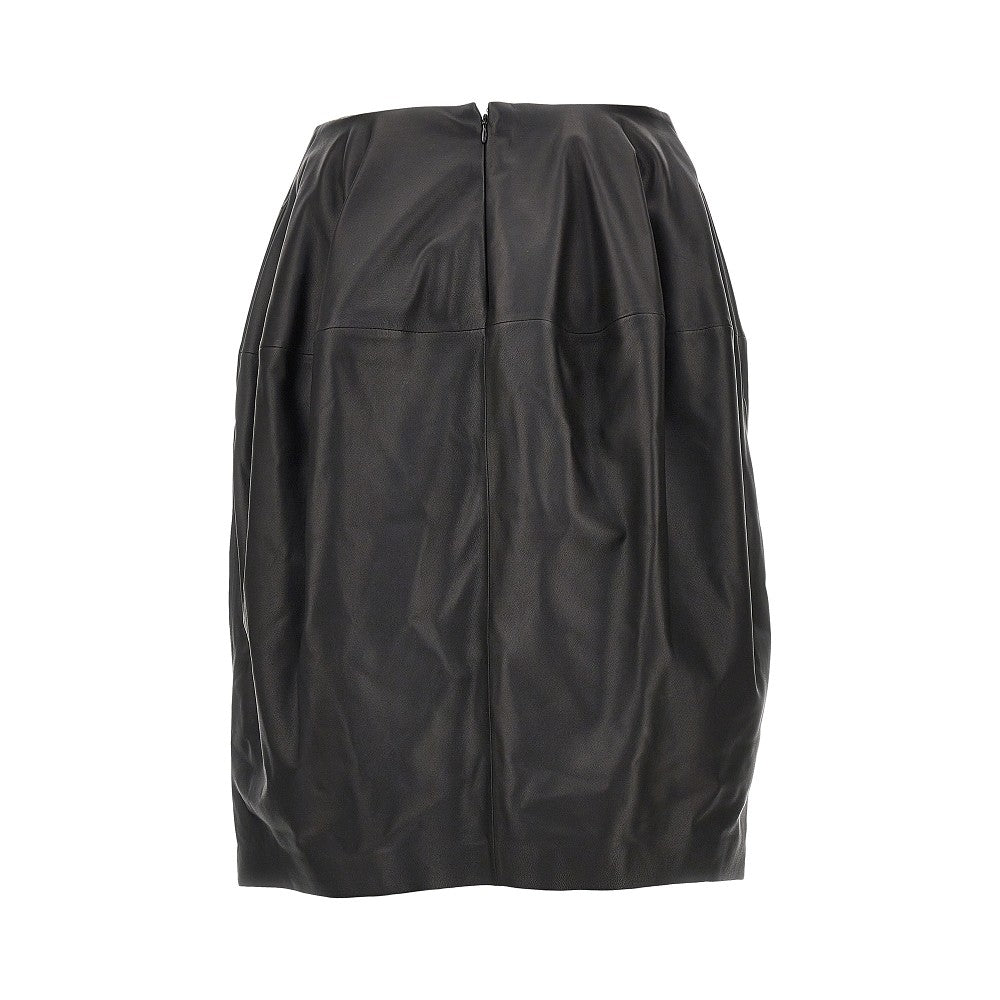 TOTEME Nappa leather knee-length skirt