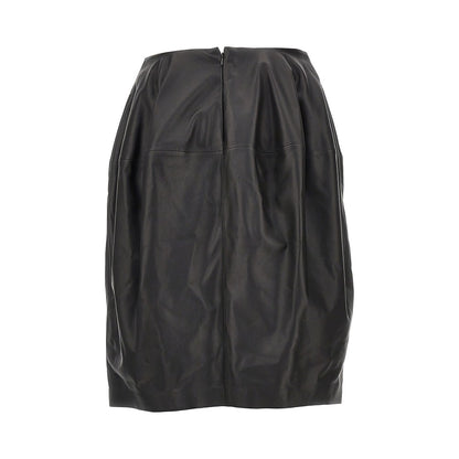 TOTEME Nappa leather knee-length skirt