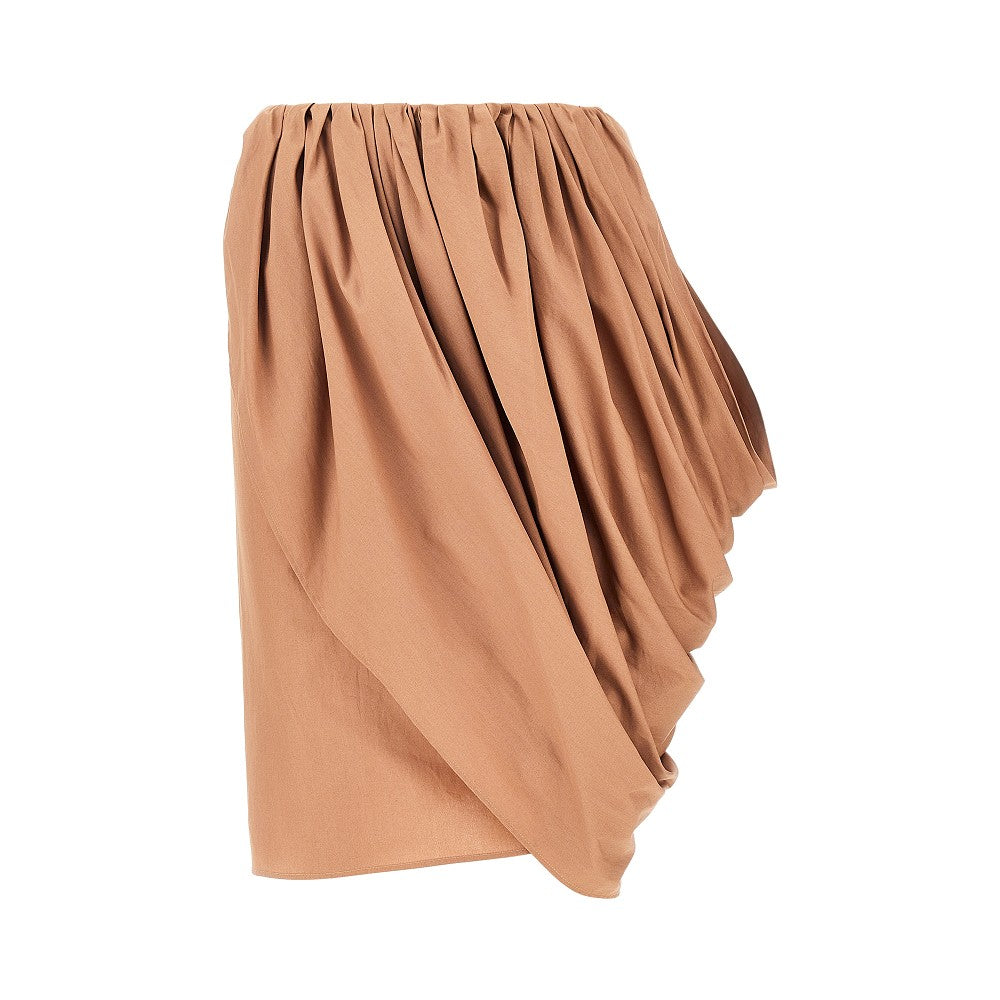 CHLOE' Draped poplin skirt