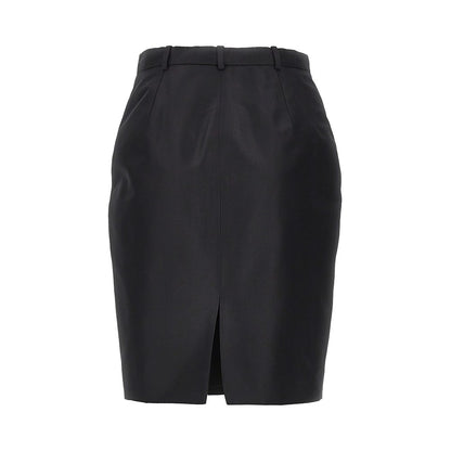 GUCCI Silk faille pencil skirt