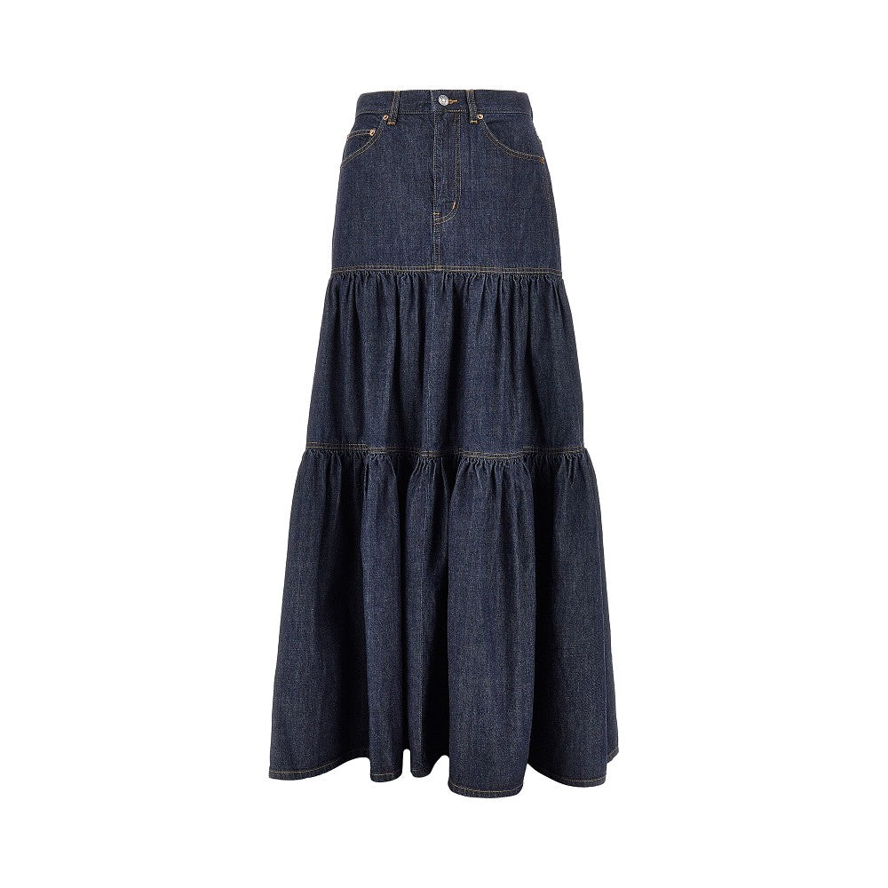 SAINT LAURENT Country' denim skirt