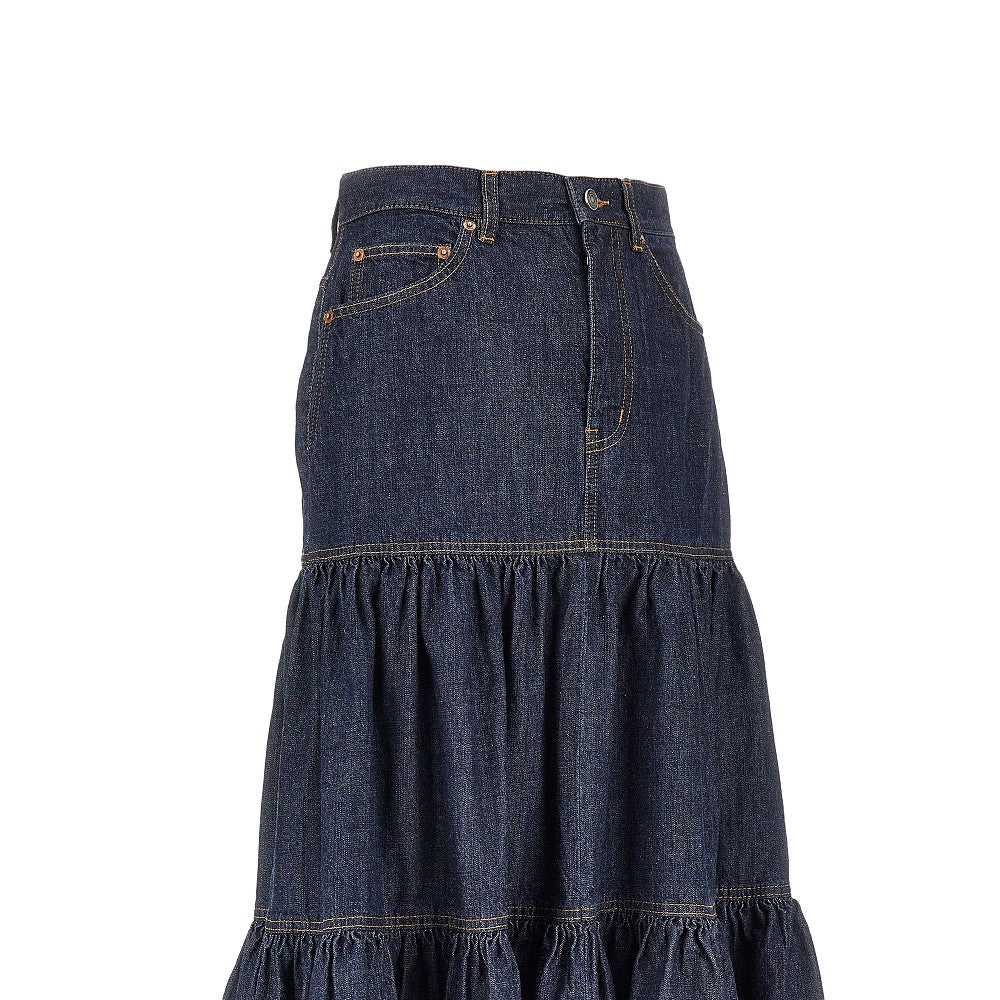 SAINT LAURENT Country' denim skirt