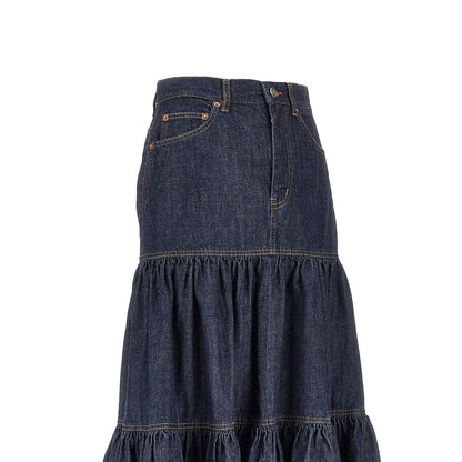 SAINT LAURENT Country' denim skirt