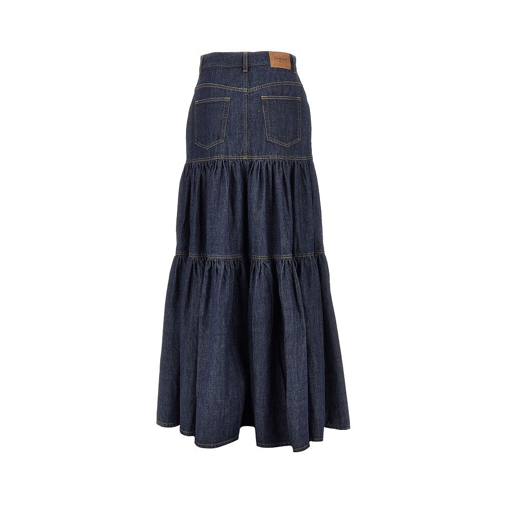 SAINT LAURENT Country' denim skirt