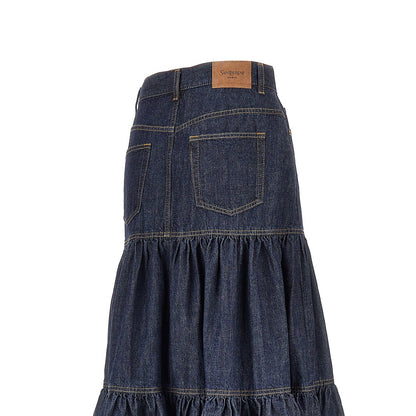 SAINT LAURENT Country' denim skirt