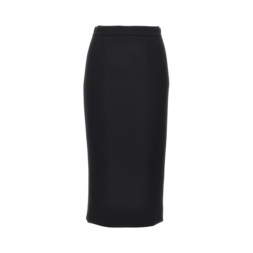 DOLCE&GABBANA Stretch wool midi skirt