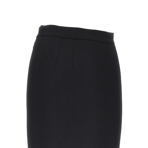 DOLCE&GABBANA Stretch wool midi skirt