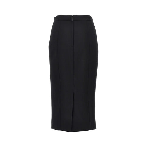 DOLCE&GABBANA Stretch wool midi skirt