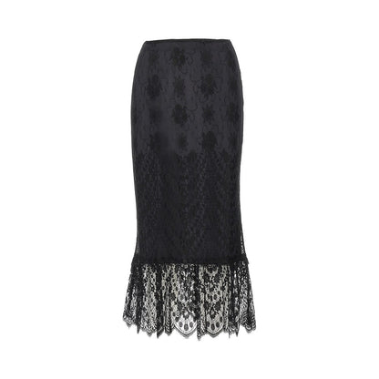 Dolce & Gabbana Chantilly lace midi skirt