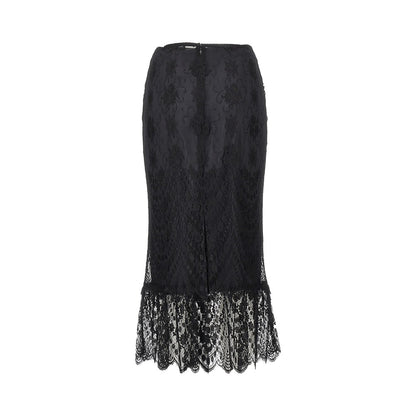 Dolce & Gabbana Chantilly lace midi skirt