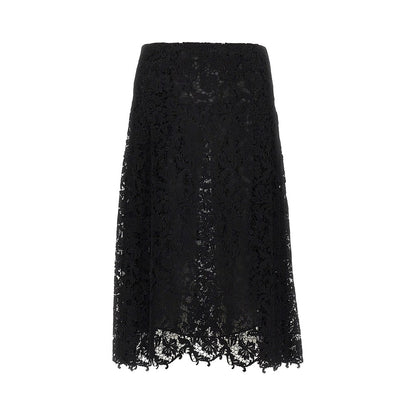 FENDI Macramè lace midi skirt