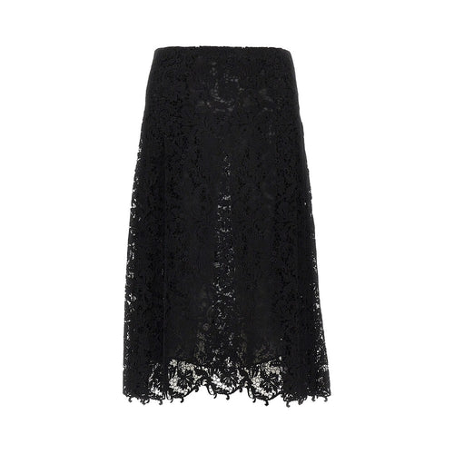 FENDI Macramè lace midi skirt