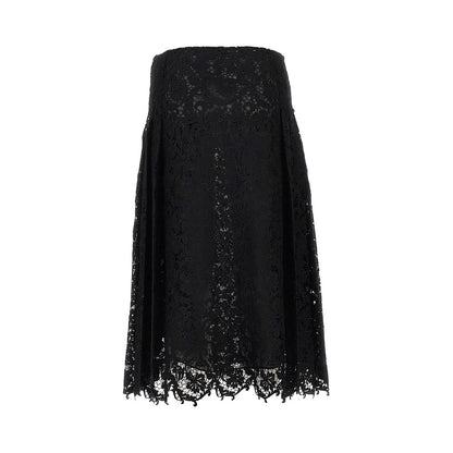 FENDI Macramè lace midi skirt