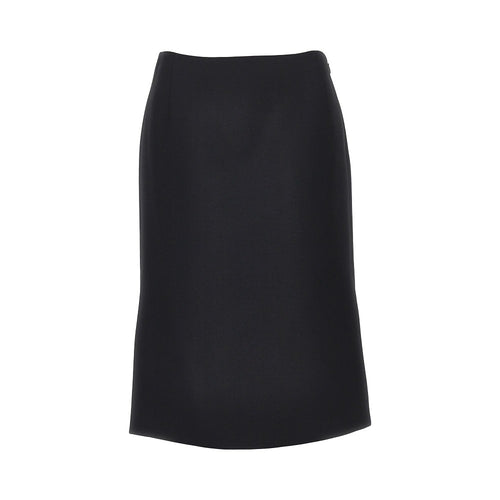 FENDI Grain de poudre wool and silk midi skirt