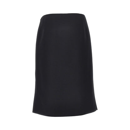 FENDI Grain de poudre wool and silk midi skirt