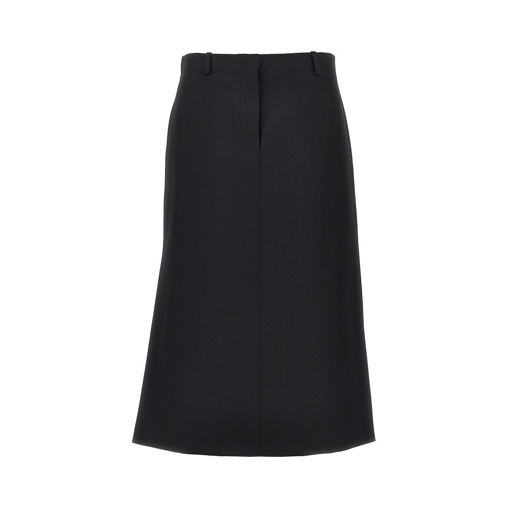 FENDI Grain de poudre wool midi skirt
