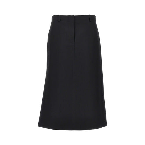 FENDI Grain de poudre wool midi skirt