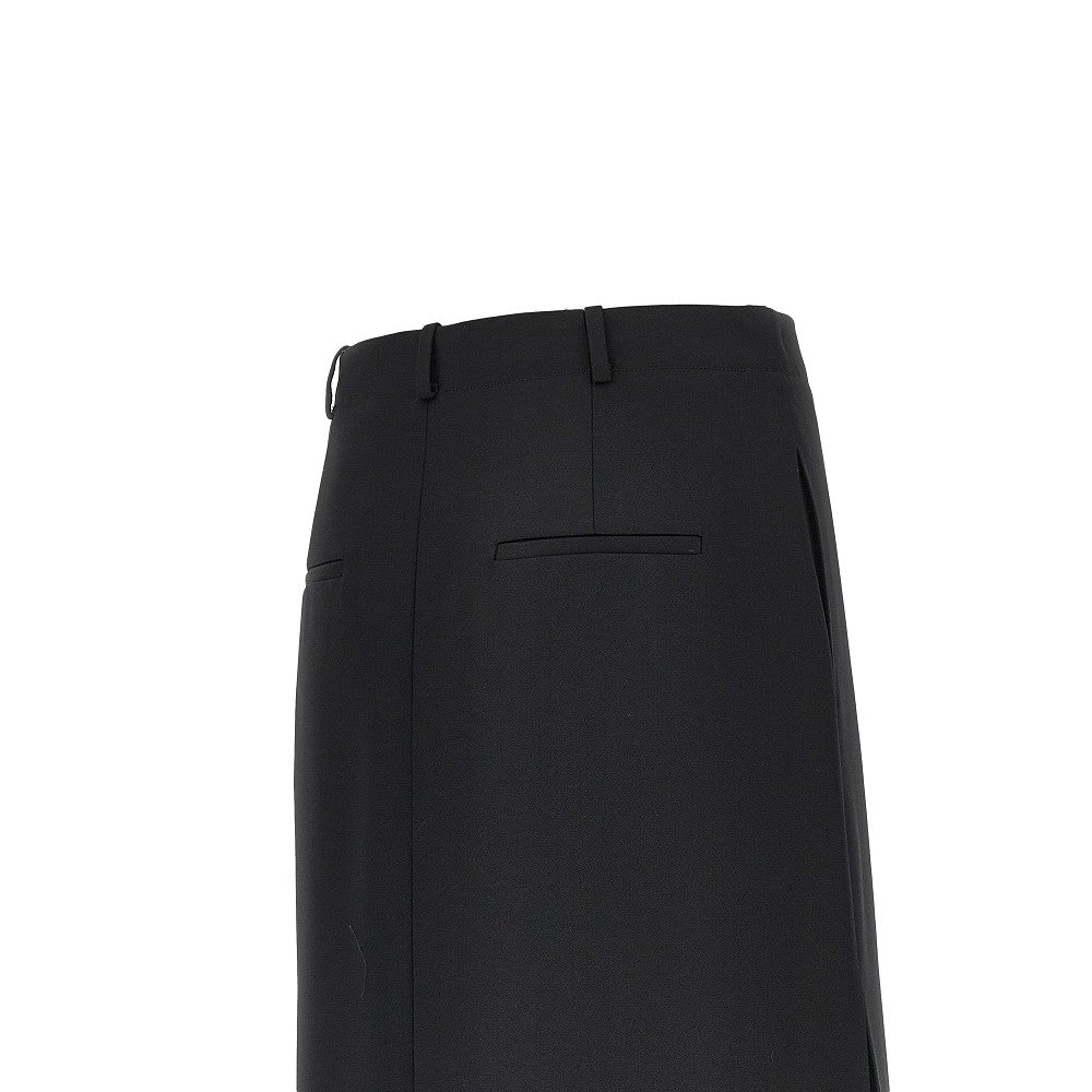 FENDI Grain de poudre wool midi skirt