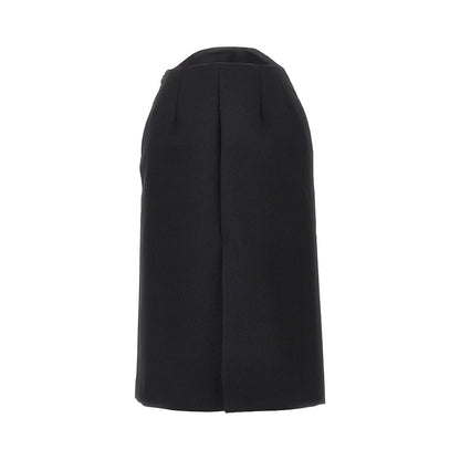 JIL SANDER Sablé wool midi skirt