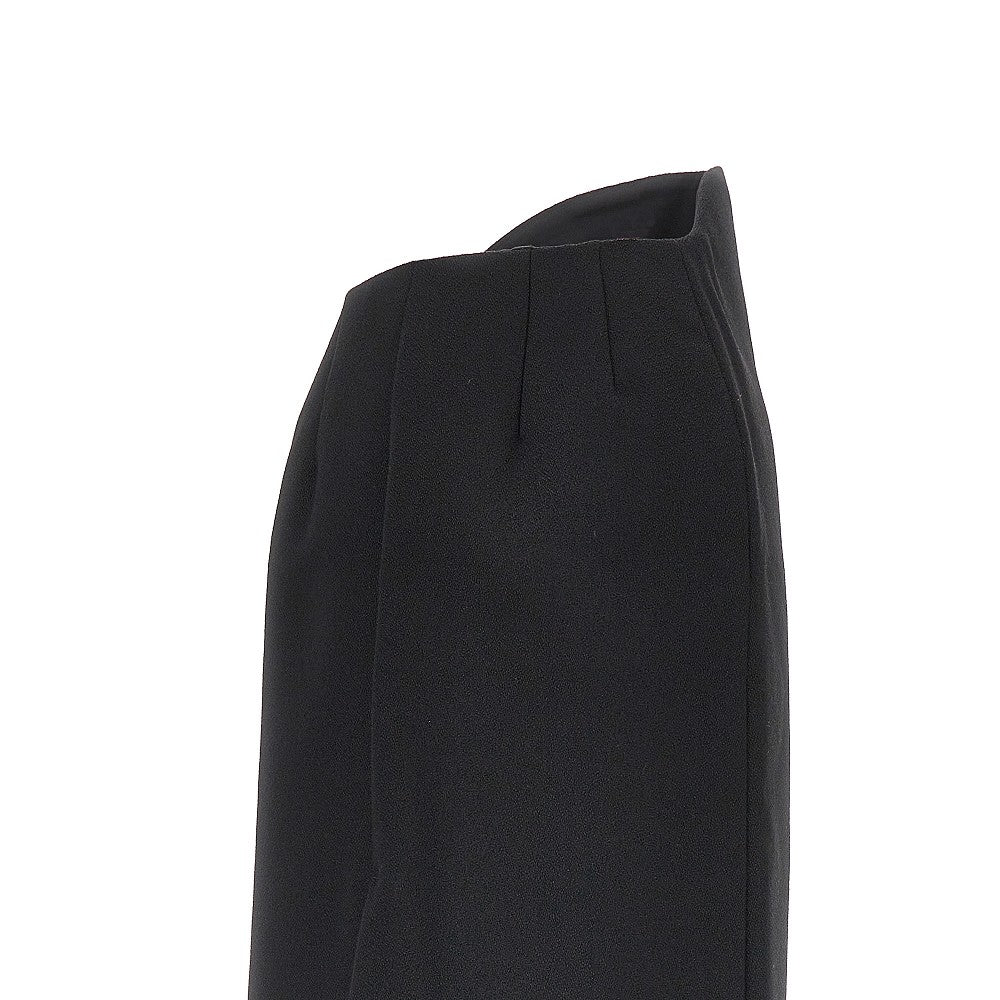 JIL SANDER Sablé wool midi skirt