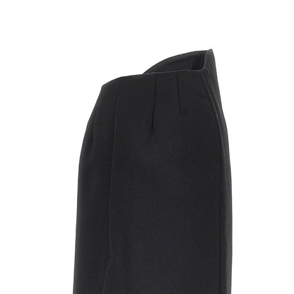 JIL SANDER Sablé wool midi skirt