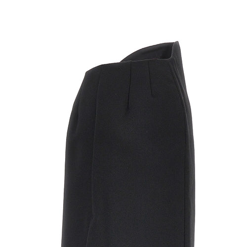 JIL SANDER Sablé wool midi skirt