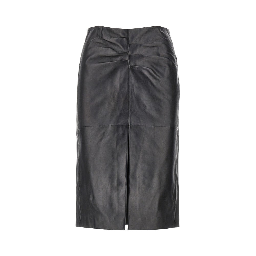 Isabel Marant 'Tuline' leather midi skirt