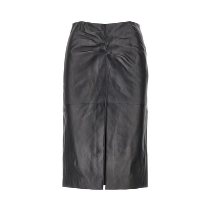 Isabel Marant 'Tuline' leather midi skirt