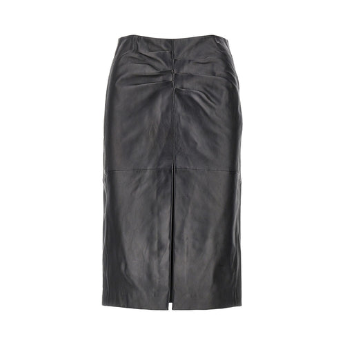 Isabel Marant 'Tuline' leather midi skirt
