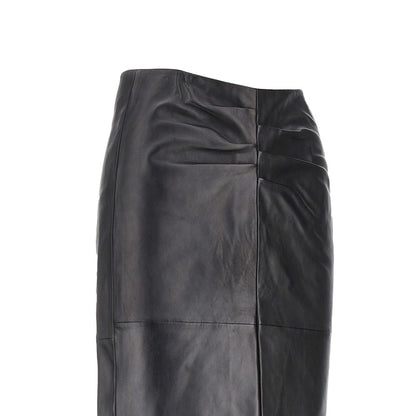 Isabel Marant 'Tuline' leather midi skirt