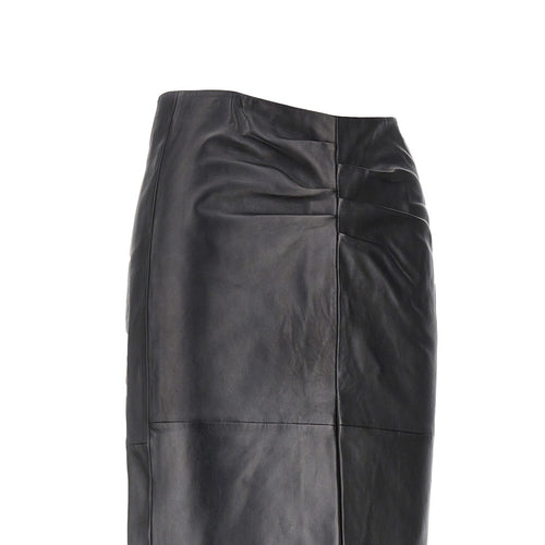 Isabel Marant 'Tuline' leather midi skirt