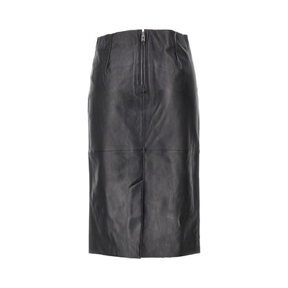 Isabel Marant 'Tuline' leather midi skirt