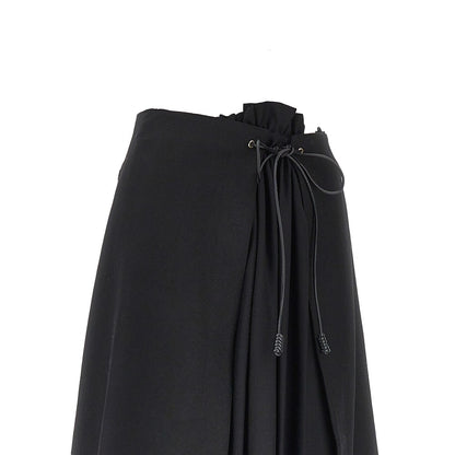 MONCLER Wool gabardine midi skirt