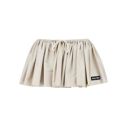 MIU MIU Tec pongé mini skirt
