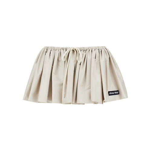 MIU MIU Tec pongé mini skirt