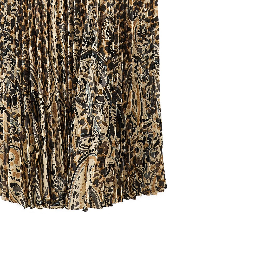 Etro Aniamlier printed long skirt