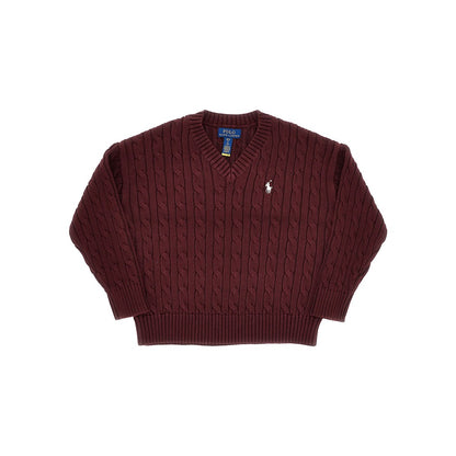 RALPH LAUREN Cable knit cotton sweater