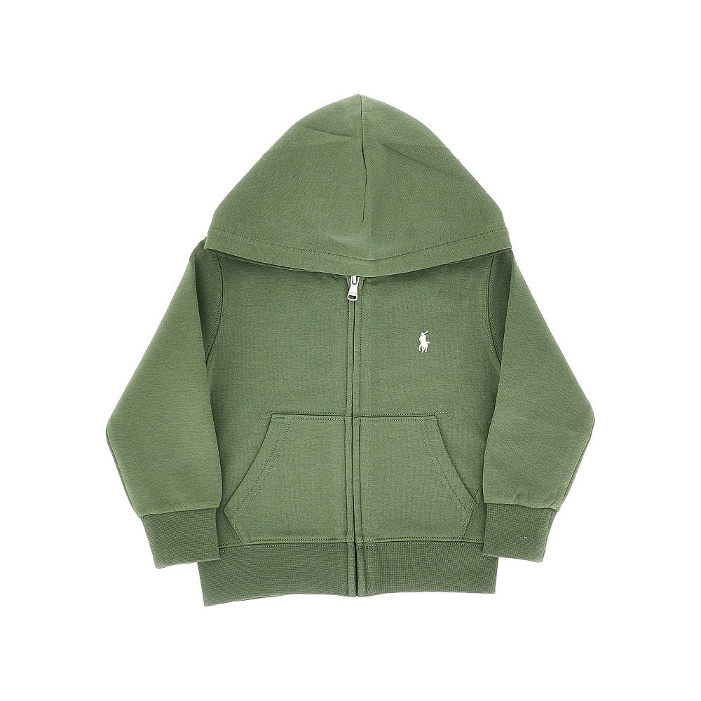 RALPH LAUREN Logo embroidery full-zip hoodie