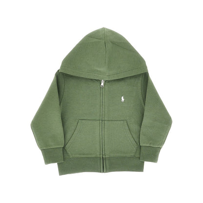 RALPH LAUREN Logo embroidery full-zip hoodie