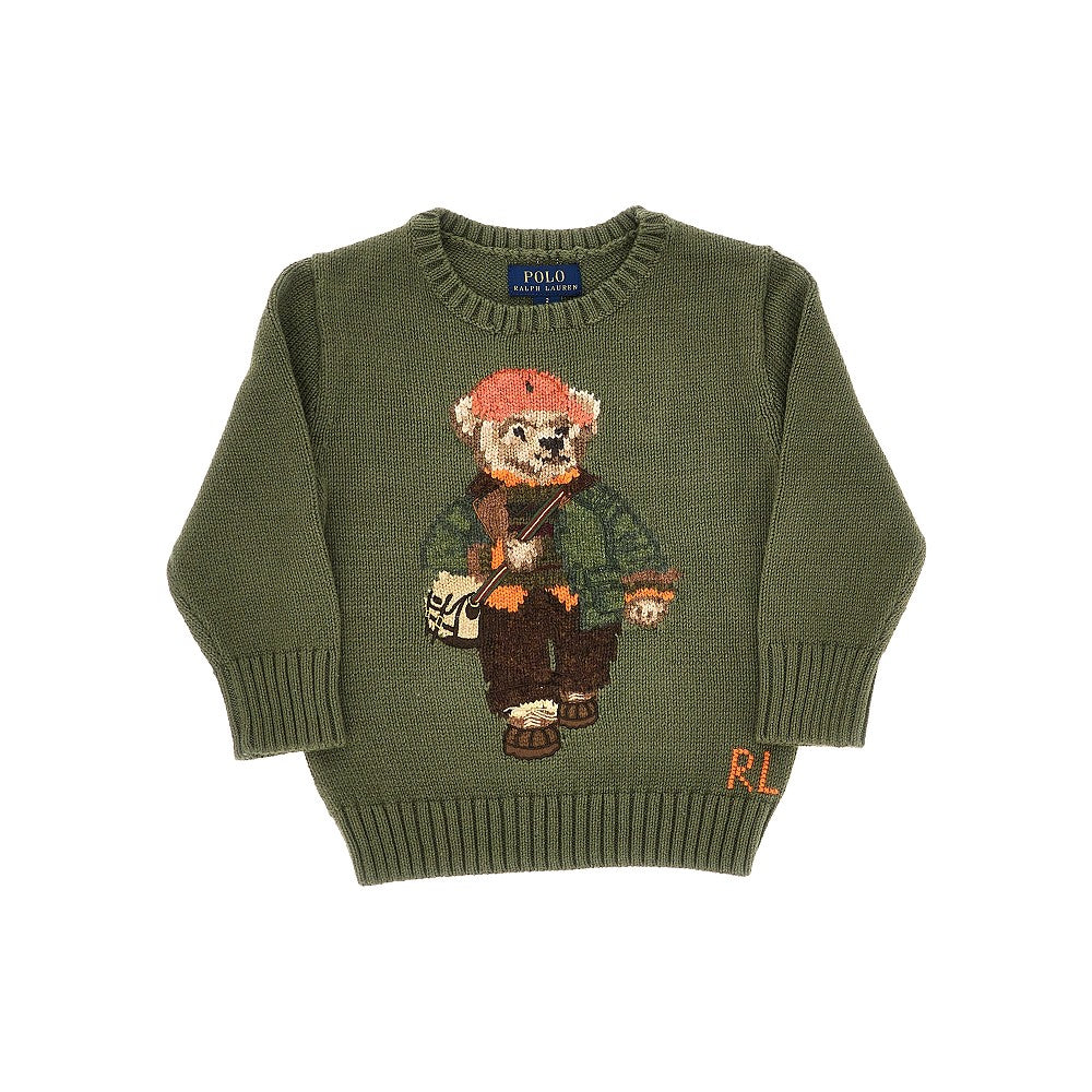 RALPH LAUREN Knitted sweater with embroidery