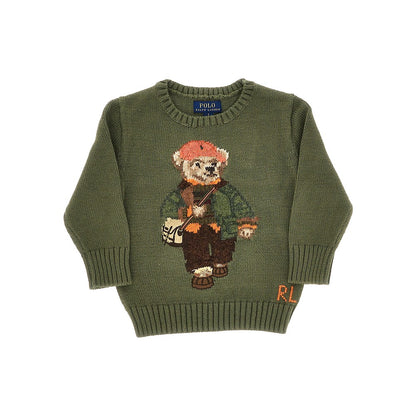 RALPH LAUREN Knitted sweater with embroidery