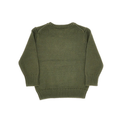 RALPH LAUREN Knitted sweater with embroidery