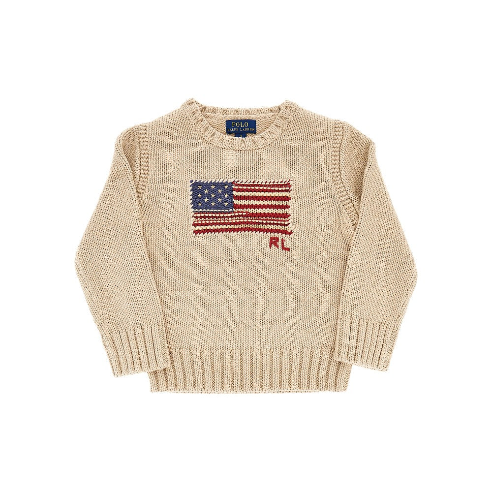 RALPH LAUREN Flag intarsia cotton sweater