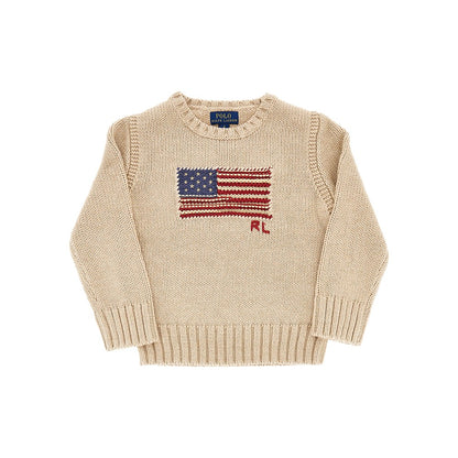 RALPH LAUREN Flag intarsia cotton sweater