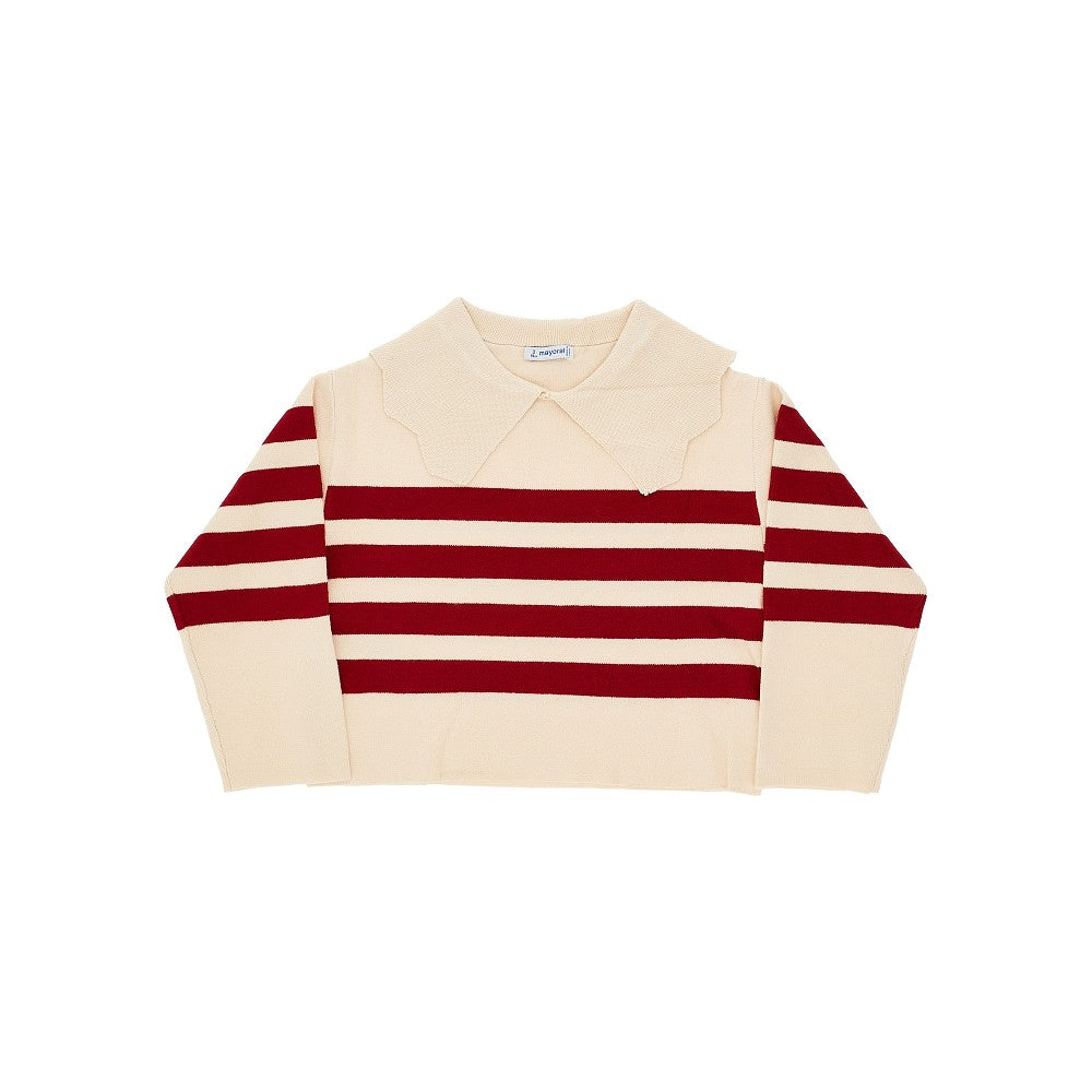 Mayoral Knitted sweater with collar