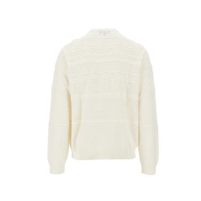EMPORIO ARMANI Cotton-blend Henley collar sweater